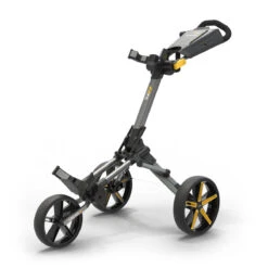 Powakaddy Micra Push Trolley -FootJoy Store 0001s 0000s 0000s 0000 MICRA YELLOW OPEN FRONT