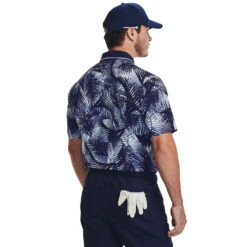 Under Armour Iso-Chill Palm Print Polo Golf Shirt -FootJoy Store 1377367 410 BC