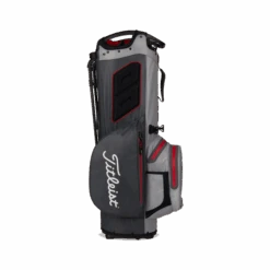 Titleist Hybrid 14 StaDry Stand Bag -FootJoy Store 2022Hybrid14StaDryCharcoal Gray Red TB21SX13 226 03