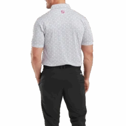 FootJoy Flying Wasp Print Lisle Golf Polo Shirt 9 FootJoy Flying Wasp Print Lisle Golf Polo Shirt -FootJoy Store FJ 31935 03
