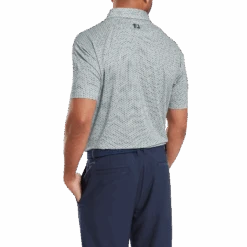 FootJoy Houndstooth Geo Lisle Golf Polo Shirt 9 FootJoy Houndstooth Geo Lisle Golf Polo Shirt -FootJoy Store FJ 34006 03