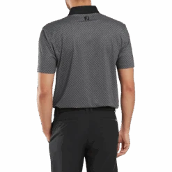 FootJoy Checker Print Lisle Golf Polo Shirt -FootJoy Store FJ 34017 03
