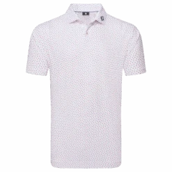 FootJoy Bounce Print Pique Golf Polo Shirt