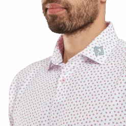FootJoy Bounce Print Pique Golf Polo Shirt -FootJoy Store FJ 34042 05