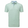 FootJoy Figure Print Lisle Golf Polo Shirt -FootJoy Store FJ 34053 01
