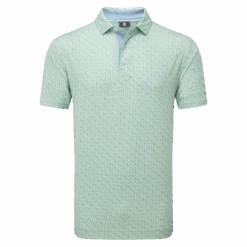 FootJoy Figure Print Lisle Golf Polo Shirt
