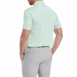 FootJoy Figure Print Lisle Golf Polo Shirt -FootJoy Store FJ 34053 03