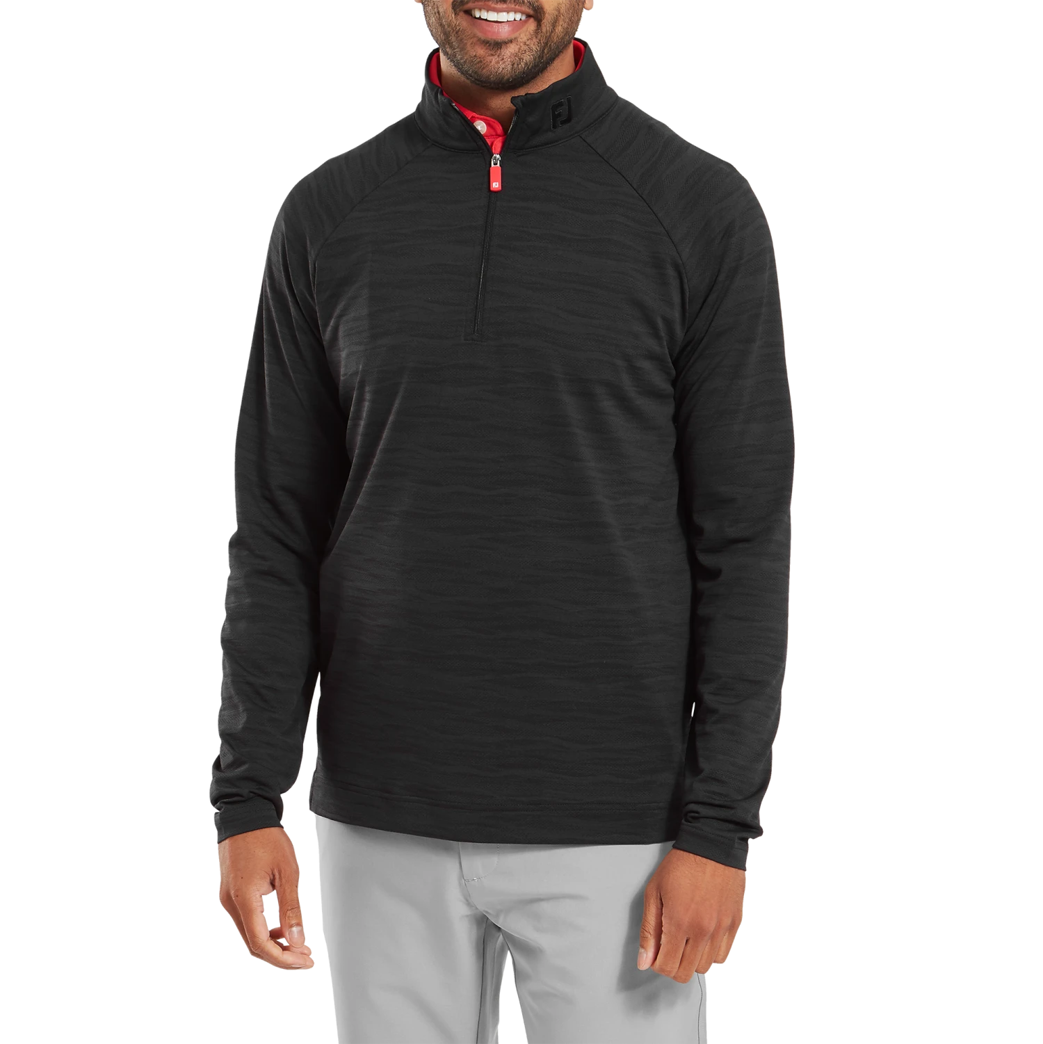 FootJoy Wave Jacquard Chill-Out Golf Pullover 4 FootJoy Wave Jacquard Chill-Out Golf Pullover - Image 2