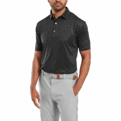 FootJoy Painted Floral Lisle Golf Polo Shirt 8 FootJoy Painted Floral Lisle Golf Polo Shirt -FootJoy Store FJ 34128 02