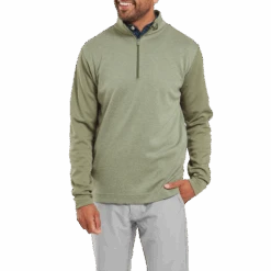 FootJoy Tonal Heather Chill-Out Golf Pullover -FootJoy Store FJ 34141 02