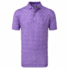 FootJoy Tossed Tulips Lisle Men's Golf Polo Shirt 80019 2 FootJoy Tossed Tulips Lisle Men's Golf Polo Shirt 80019 -FootJoy Store FJ 80019 01