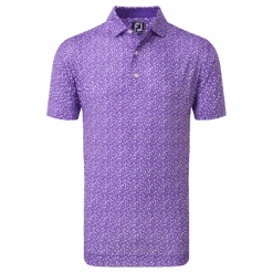 FootJoy Tossed Tulips Lisle Men's Golf Polo Shirt 80019