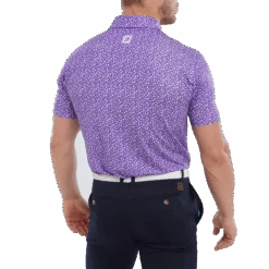 FootJoy Tossed Tulips Lisle Men's Golf Polo Shirt 80019 -FootJoy Store FJ 80019 03