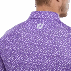FootJoy Tossed Tulips Lisle Men's Golf Polo Shirt 80019 -FootJoy Store FJ 80019 05
