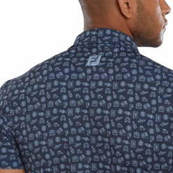 FootJoy Travel Print Lisle Men's Golf Polo Shirt 80047 11 FootJoy Travel Print Lisle Men's Golf Polo Shirt 80047 -FootJoy Store FJ 80047 05
