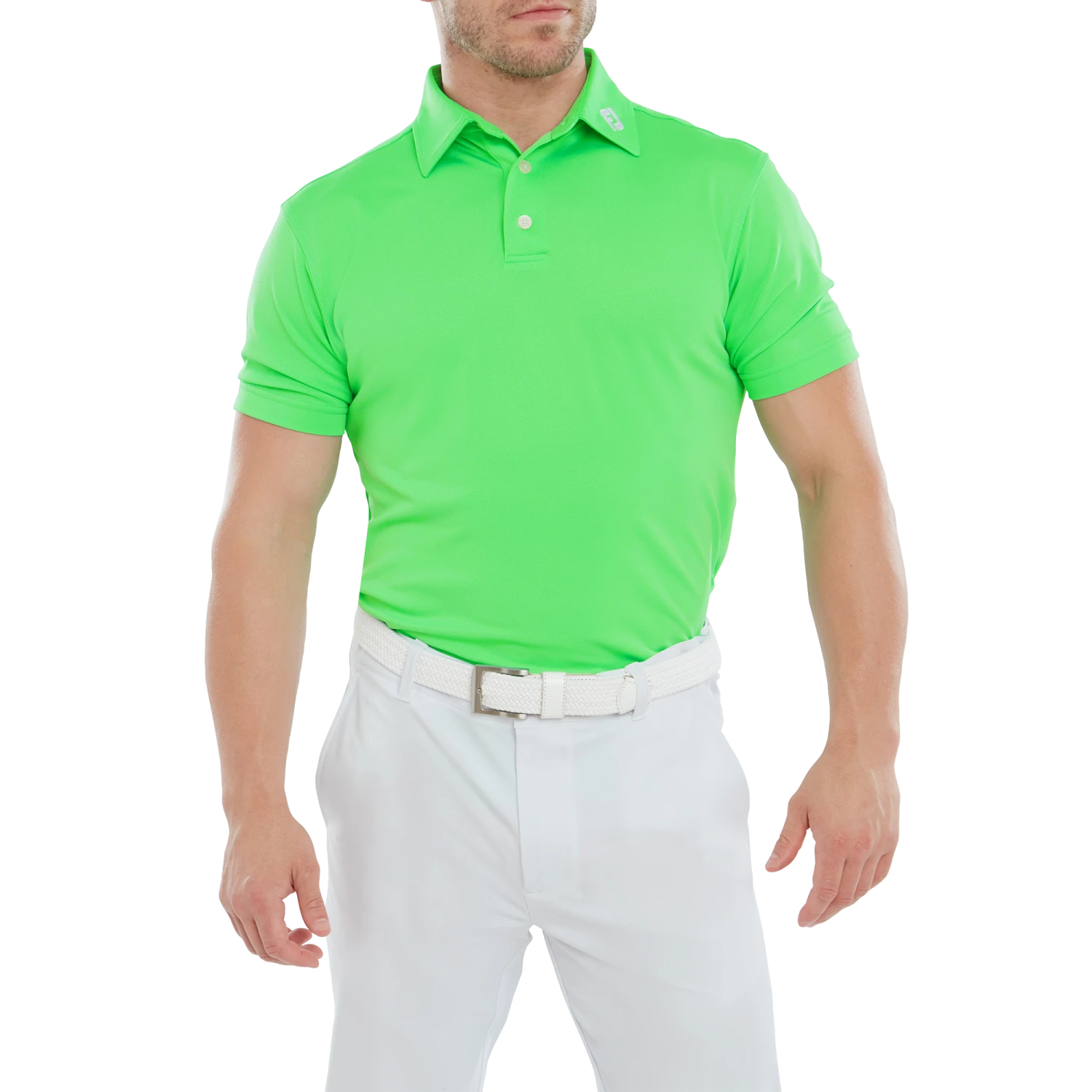 FootJoy Stretch Solid Men's Pique Golf Shirt 80130 4 FootJoy Stretch Solid Men's Pique Golf Shirt 80130 - Image 2