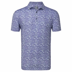 FootJoy Primrose Print Lisle Golf Polo Shirt