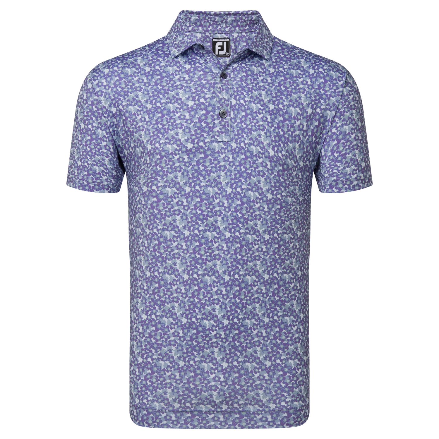 FootJoy Primrose Print Lisle Golf Polo Shirt 3 FootJoy Primrose Print Lisle Golf Polo Shirt