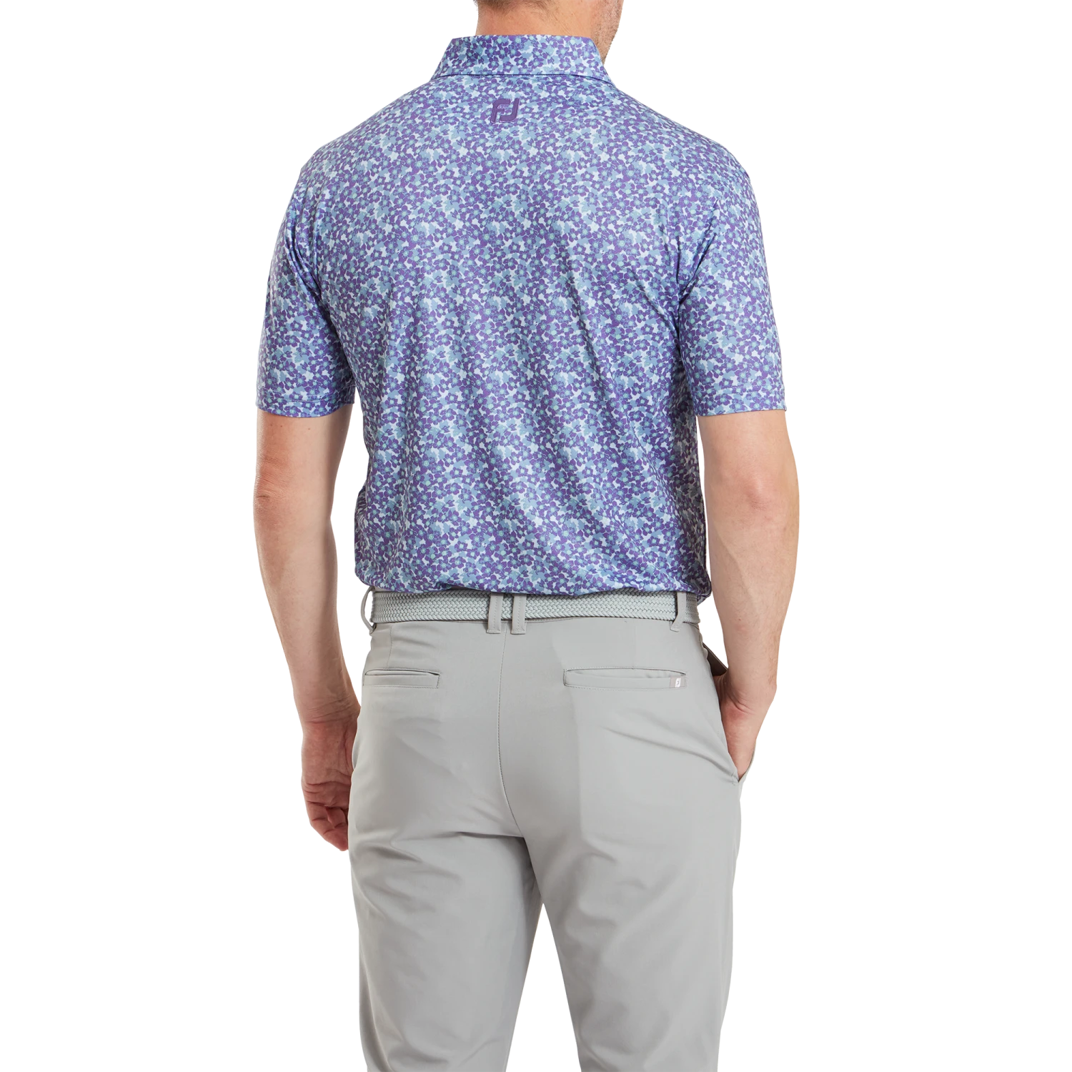 FootJoy Primrose Print Lisle Golf Polo Shirt 5 FootJoy Primrose Print Lisle Golf Polo Shirt - Image 3