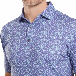 FootJoy Primrose Print Lisle Golf Polo Shirt 11 FootJoy Primrose Print Lisle Golf Polo Shirt -FootJoy Store FJ 81569 05