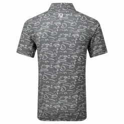 FootJoy Golf Course Doodle Print Pique Shirt -FootJoy Store FJ 81584 04