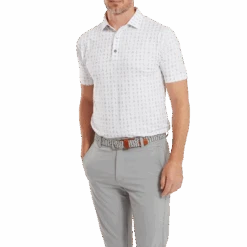 FootJoy The 19th Hole Print Lisle Golf Polo Shirt 8 FootJoy The 19th Hole Print Lisle Golf Polo Shirt -FootJoy Store FJ 81611 02