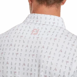 FootJoy The 19th Hole Print Lisle Golf Polo Shirt 11 FootJoy The 19th Hole Print Lisle Golf Polo Shirt -FootJoy Store FJ 81611 05