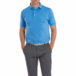 FootJoy Stretch Lisle Dot Print Golf Polo Shirt -FootJoy Store FJ 81678 02