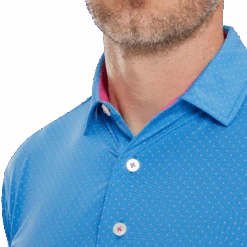 FootJoy Stretch Lisle Dot Print Golf Polo Shirt -FootJoy Store FJ 81678 05