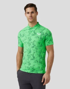 Castore Geo Printed Golf Polo Shirt
