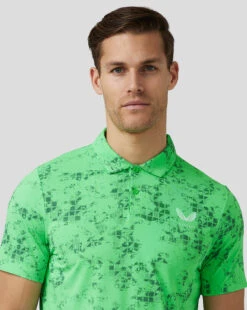 Castore Geo Printed Golf Polo Shirt -FootJoy Store GMC30696 257 LIME 05 1000x1000 d718f2d2 a33c 4f2b 858e 3e3283e8282e