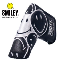 Smiley Original Stacked Black Blade Putter Headcover