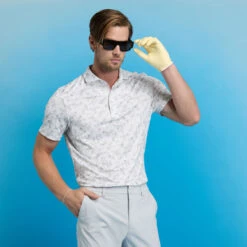 G/FORE Mapped Icon Camo Tech Jersey Golf Polo -FootJoy Store UNADJUSTEDNONRAW thumb 2c42