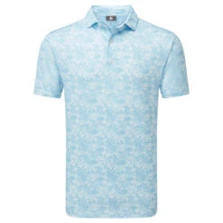 FootJoy Garden Print Lisle Golf Polo Shirt