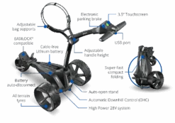 Motocaddy M-Tech GPS Electric Golf Trolley -FootJoy Store tr24mtgd features 1 1000x700px